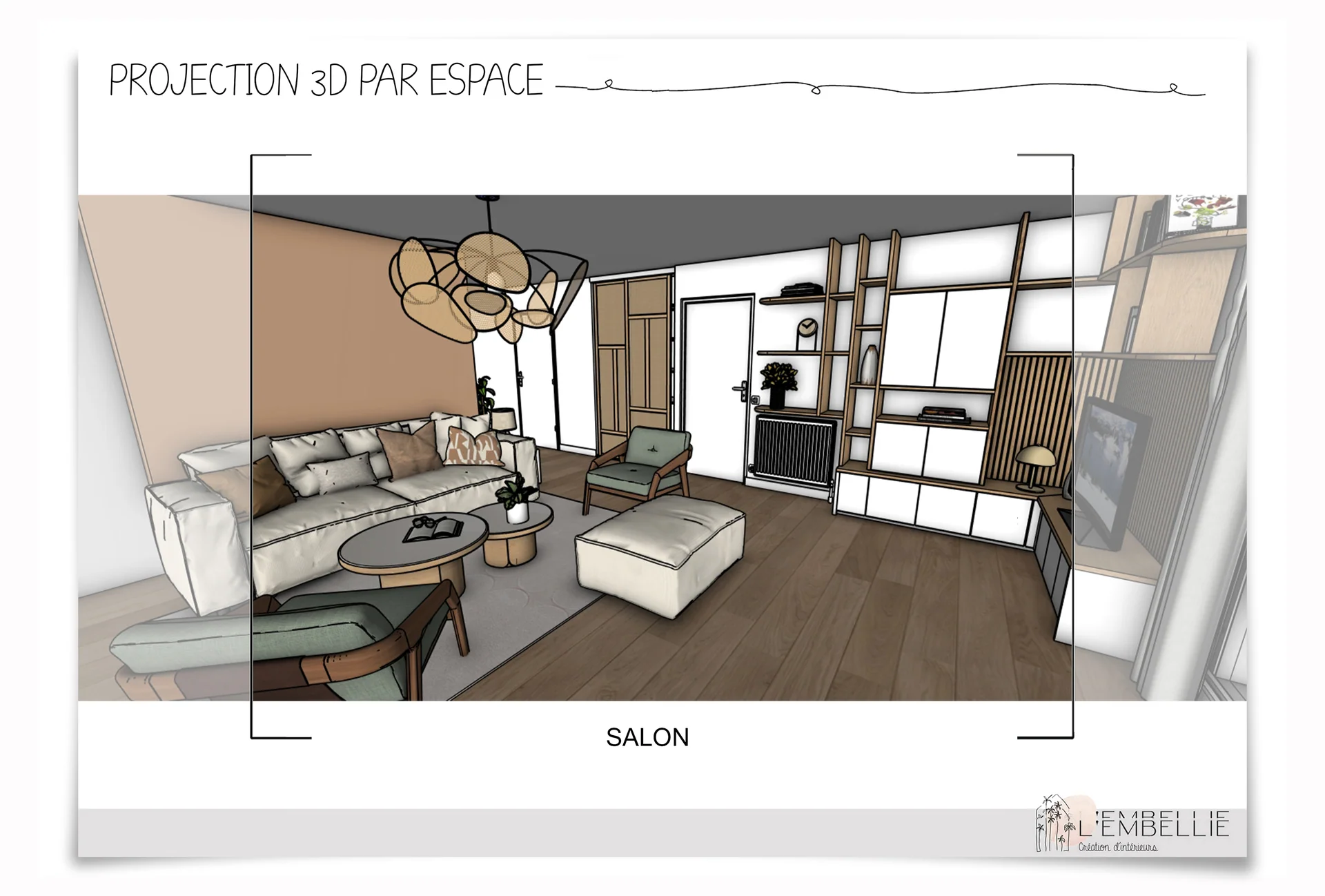 Salon, projection 3D