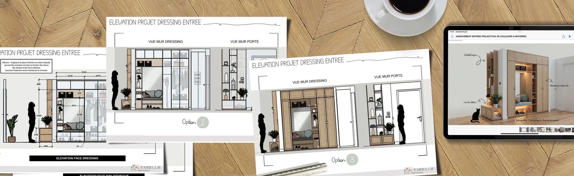 &Eacute;l&eacute;vation du projet de dressing d&rsquo;entr&eacute;e