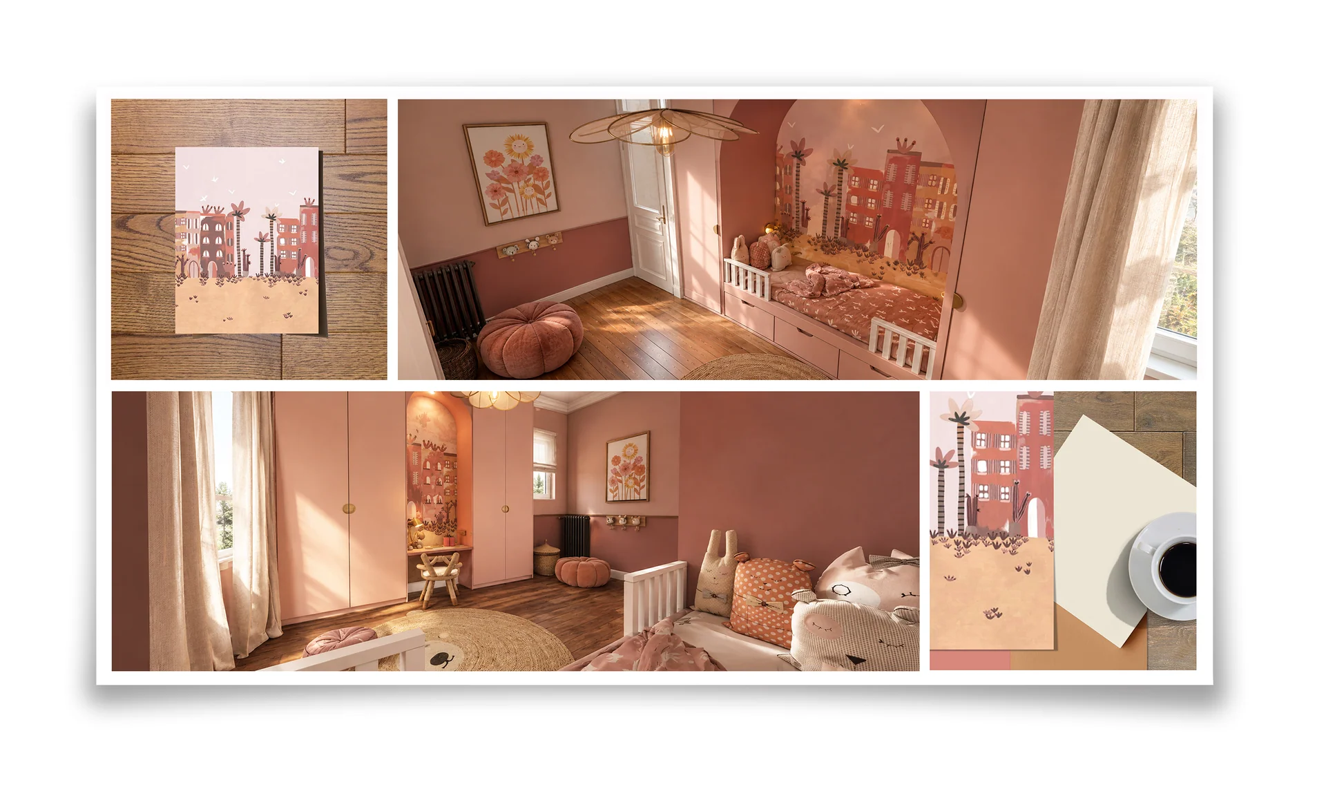 Chambre d’enfant réalisée à Courbevoie