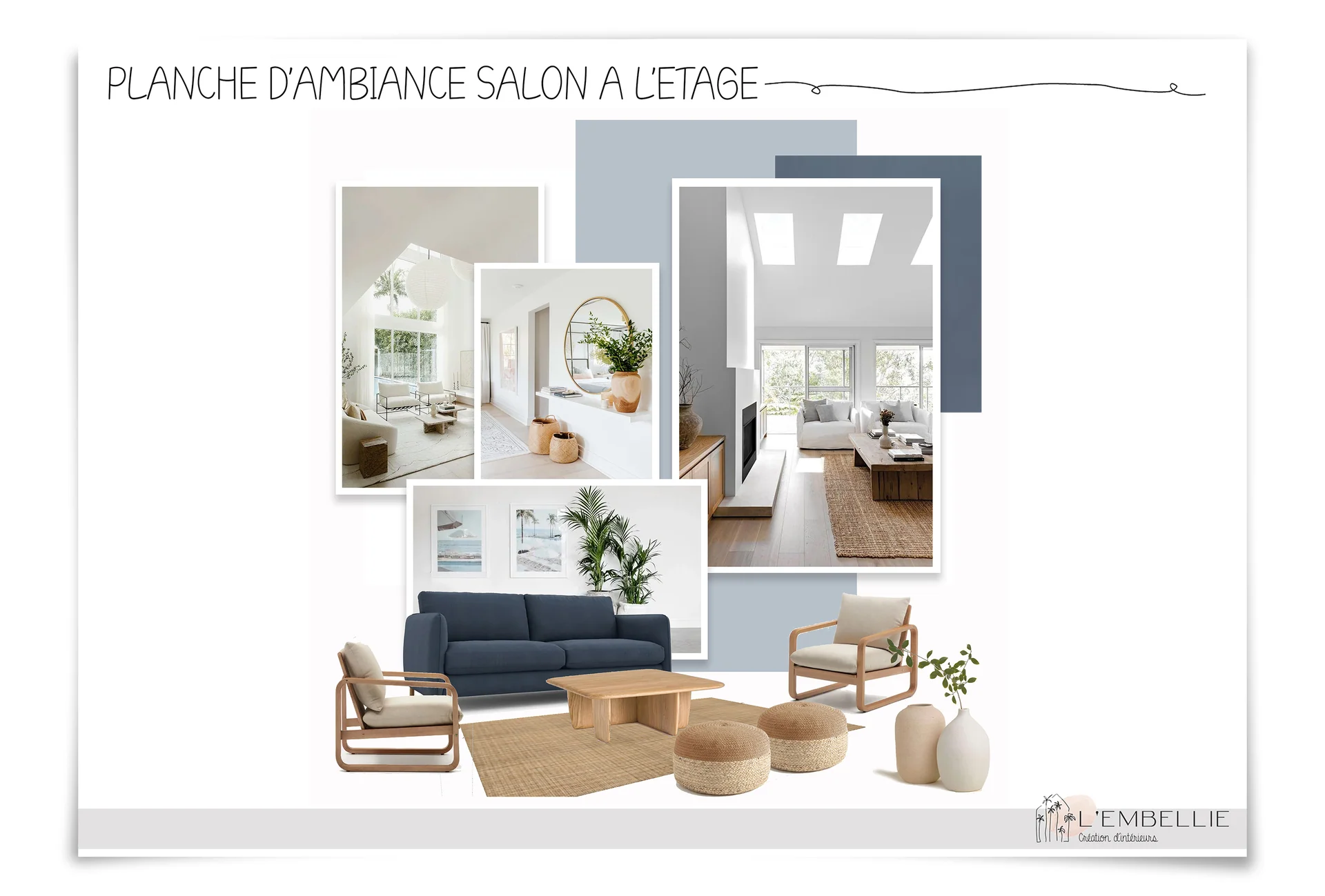 Planche d’ambiance du salon