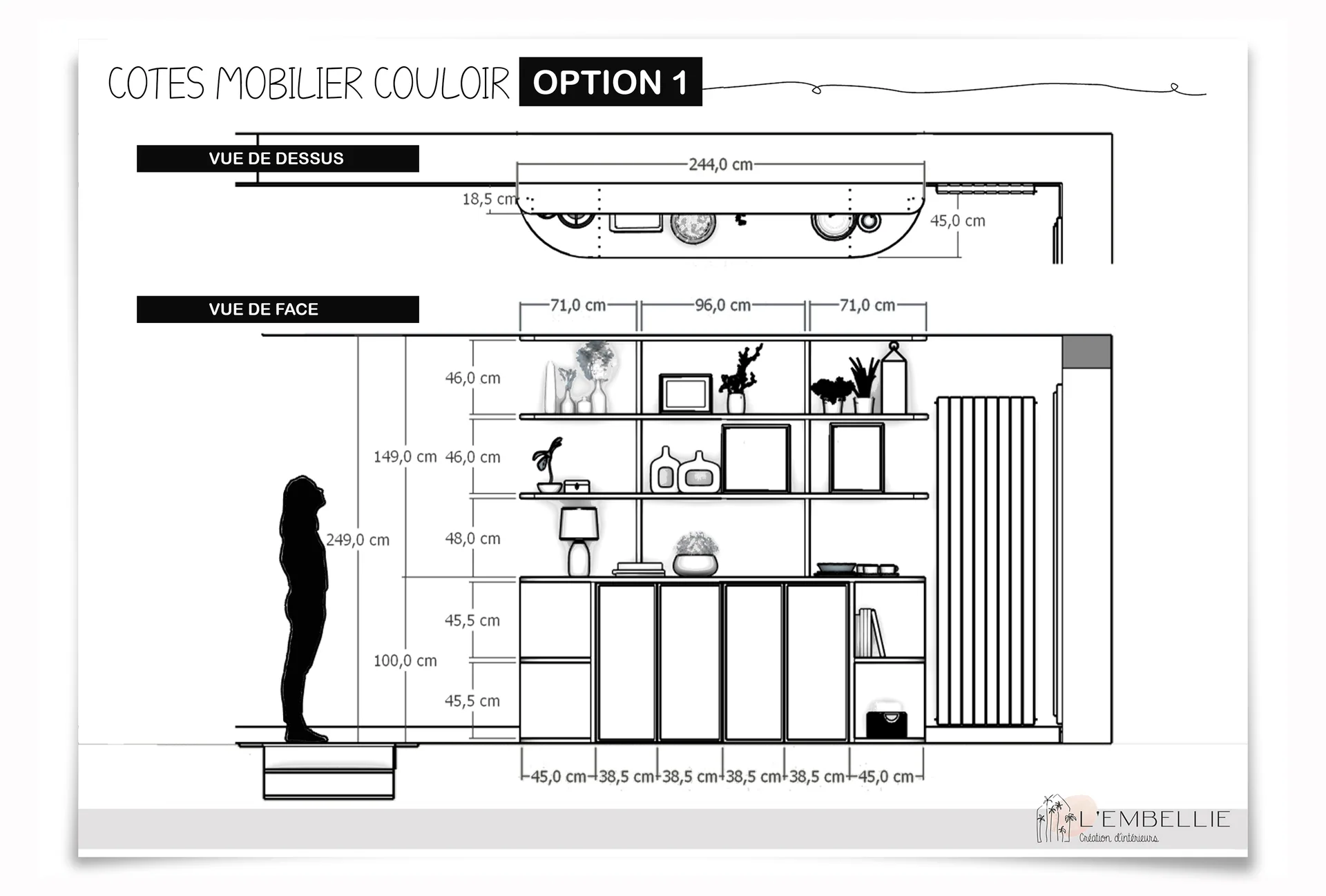 Biblioth&egrave;que option 1 &ndash; c&ocirc;tes