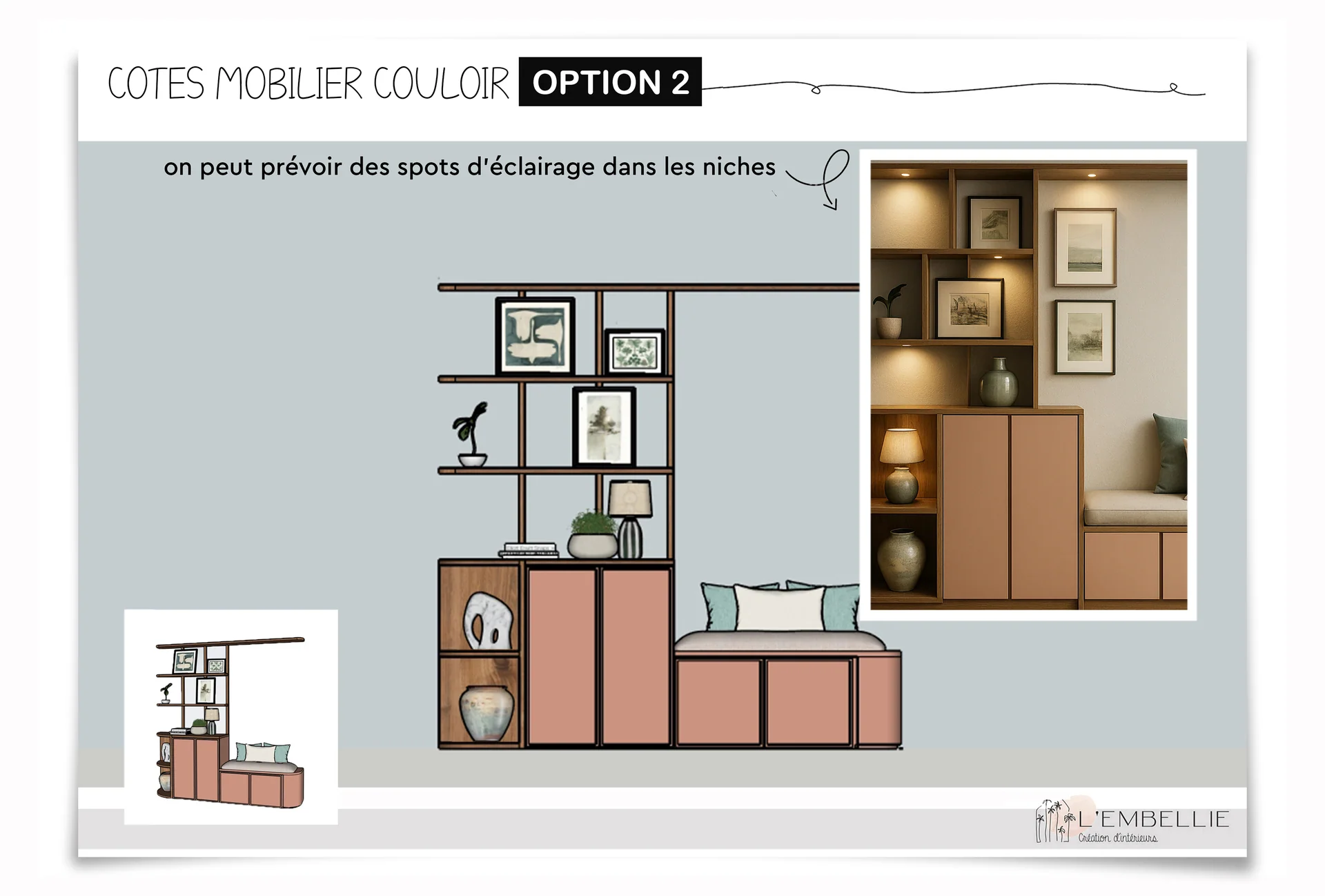 Biblioth&egrave;que option 2 &ndash; projection