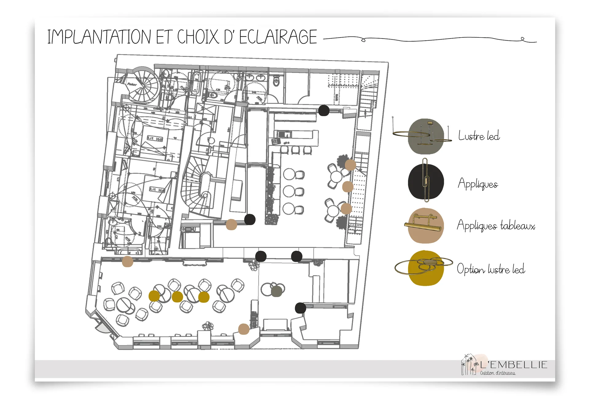 Plan d&rsquo;implantation et choix d&rsquo;&eacute;clairage