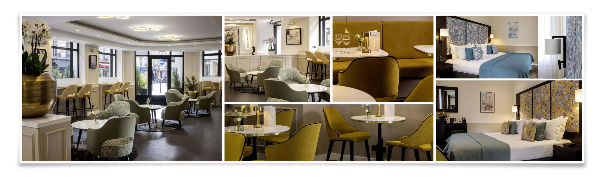 L&rsquo;h&ocirc;tel r&eacute;nov&eacute; : lobby, bar et chambres