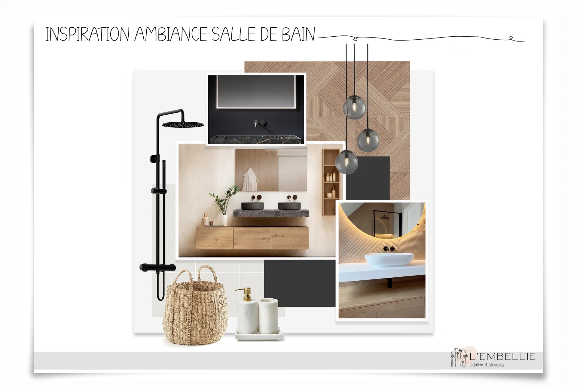 Planche d’ambiance salle de bain