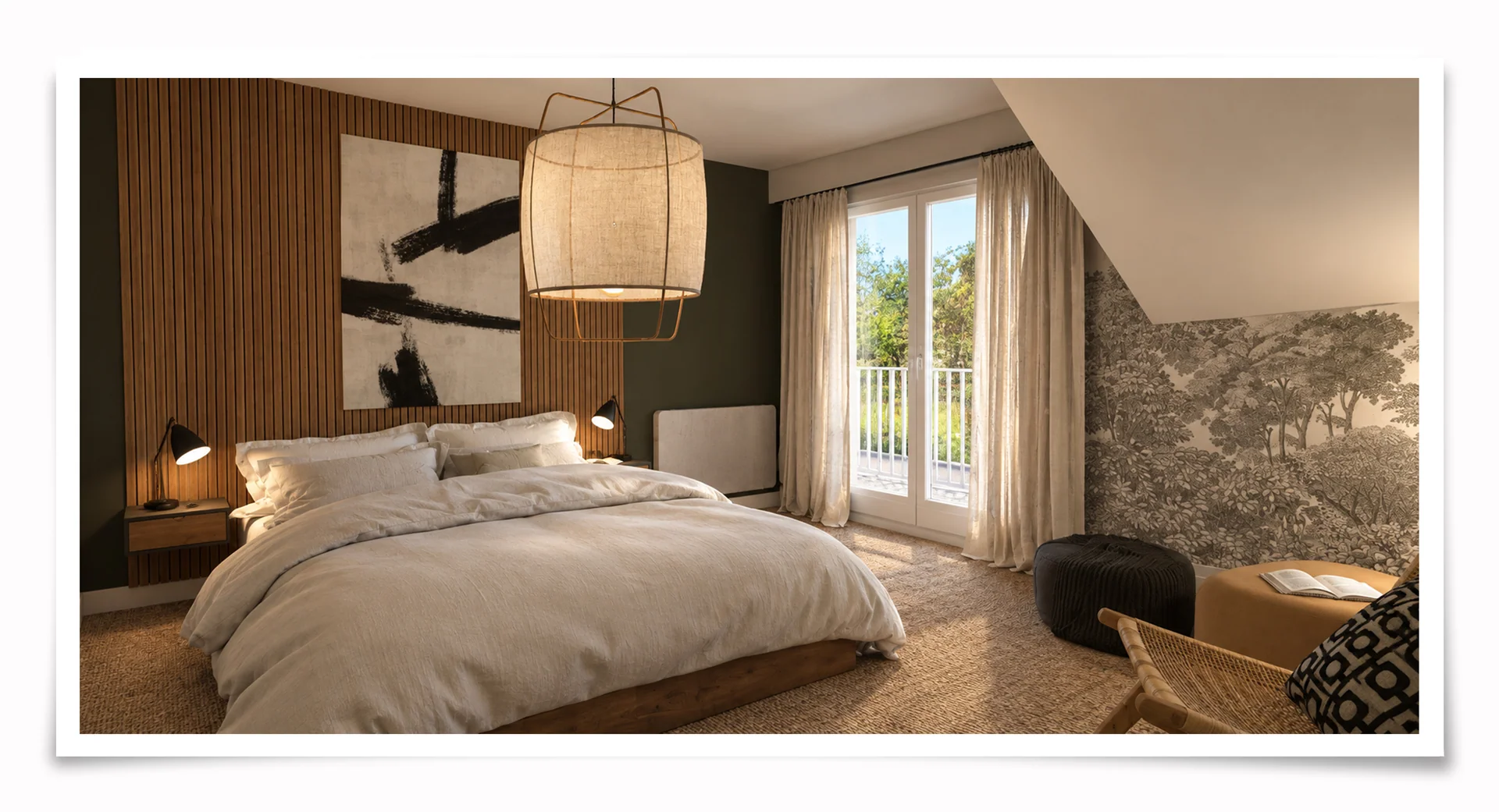 Chambre parentale, vue d’ensemble