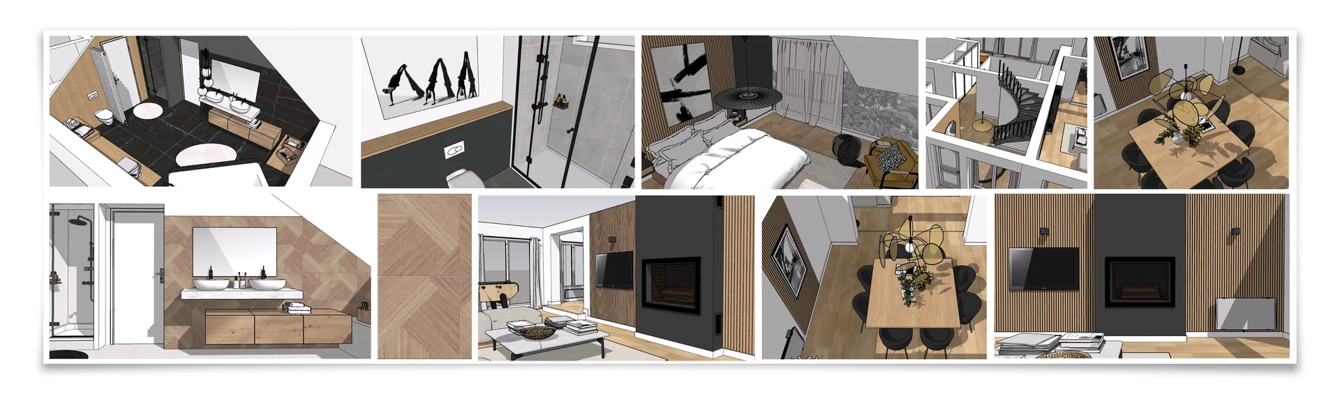 Vues 3D des espaces réaménagés